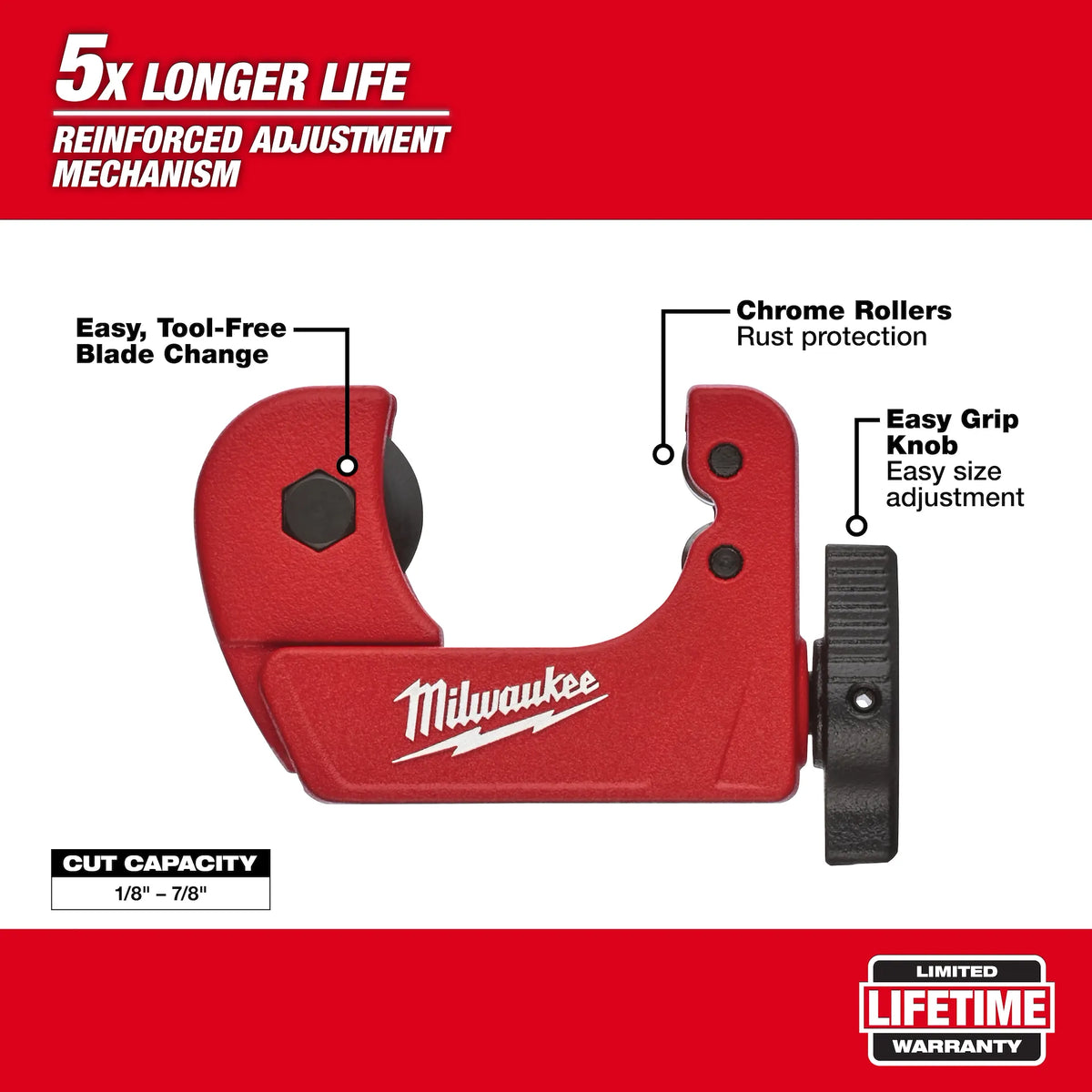 Milwaukee 48-22-4258 3/4 in. Mini Copper Tubing Cutter