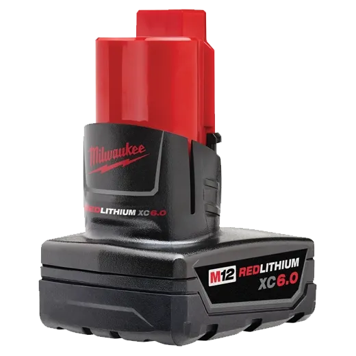 Milwaukee 48-11-2460 M12 12-Volt Lithium-Ion XC Extended Capacity 6.0 Battery