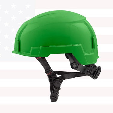 Milwaukee 48-73-1307 BOLT Green Safety Helmet (USA) - Type 2, Class E