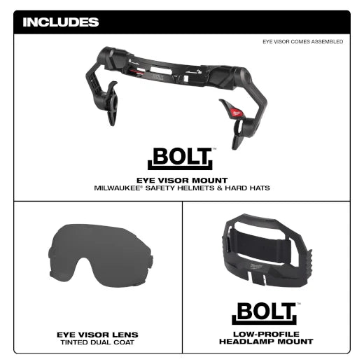 Milwaukee 48-73-1415 BOLT Eye Visor - Tinted Dual Coat Lens (Open Box)