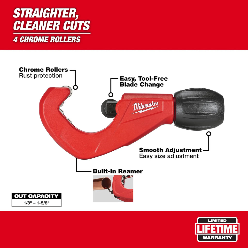 Milwaukee 48-22-4252 1-1/2 in. Constant Swing Copper Tubing Cutter