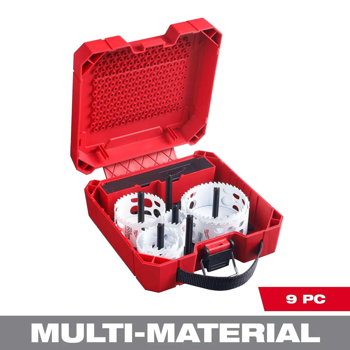Milwaukee 49-22-3077 HOLE DOZER w/ Carbide Teeth Large Diameter Hole Saw Kit 9PC