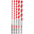 Milwaukee 48-20-9051 5PC SHOCKWAVE Impact Duty Carbide Hammer Drill Bit Set
