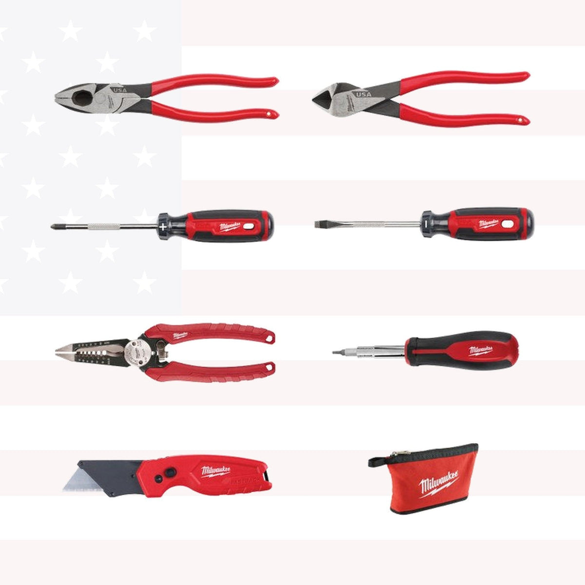 Milwaukee 48-22-0145 Electricians Hand Tool Set 7PC
