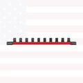Milwaukee 49-66-6735 3/8" Drive Socket Rail