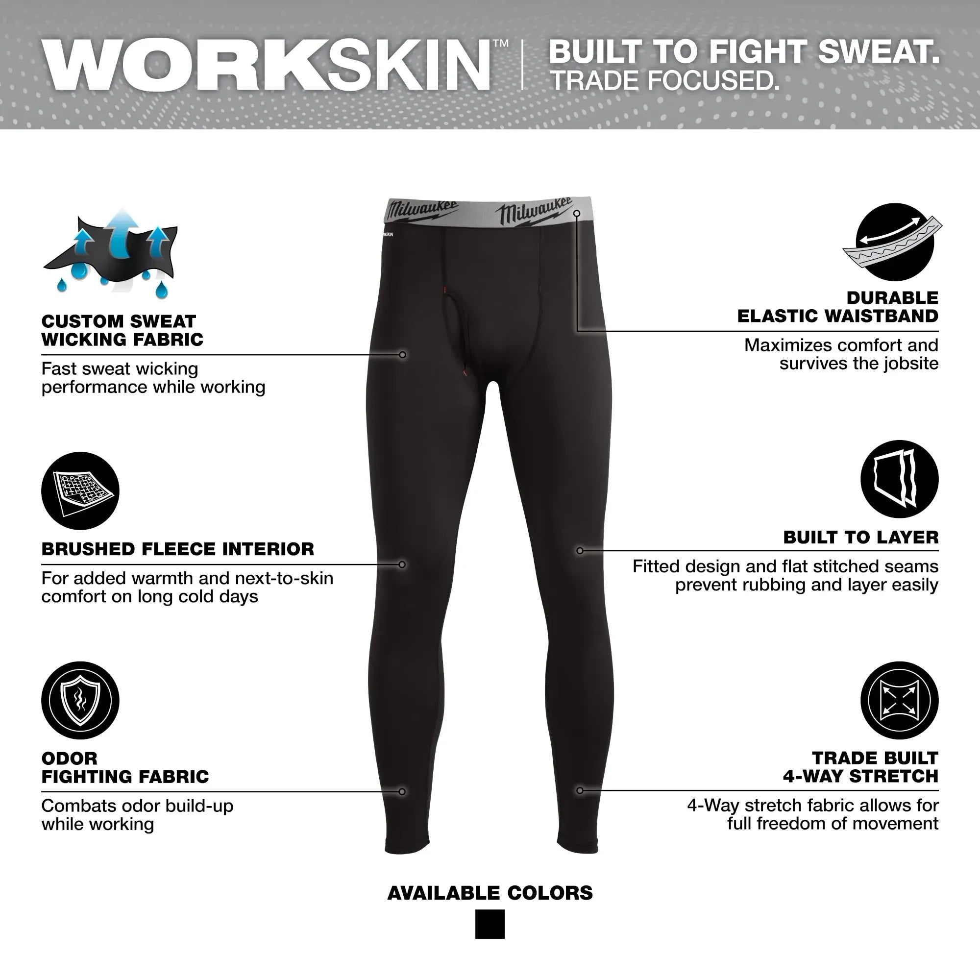 Milwaukee 441B WORKSKIN™ Baselayer Pants