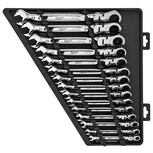 Milwaukee 48-22-9513 15pc Metric Flex Head Ratcheting Combination Wrench