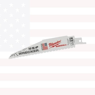 Milwaukee 48-00-5701  5PC The WRECKER Multi-Material SAWZALL Blade 6" 7/11 TPI