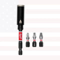 Milwaukee 48-32-7905 SHOCKWAVE Impact Duty 3" Screw-Holding Bit Holder & Insert Bit Set (4PC)