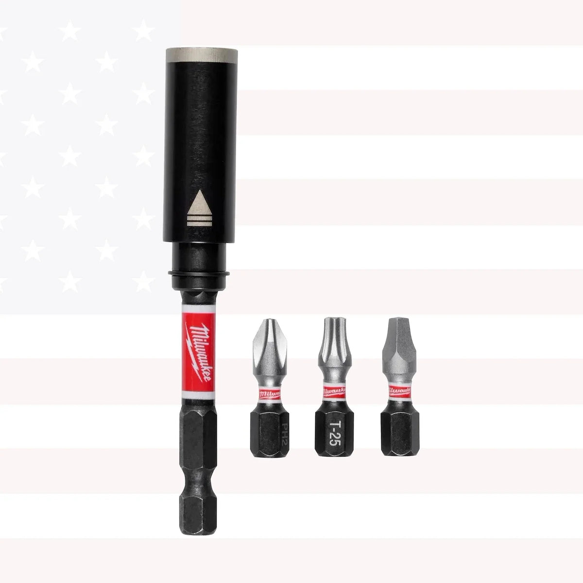 Milwaukee 48-32-7905 SHOCKWAVE Impact Duty 3" Screw-Holding Bit Holder & Insert Bit Set (4PC)