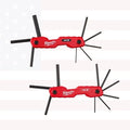 Milwaukee 48-22-2183 2PC 17-Key Folding Hex Key Sets - SAE/Metric