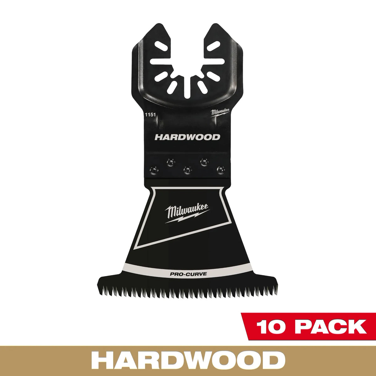 Milwaukee 49-25-1159 2-1/2" Hardwood Cutting Multi-Tool Oscillating Blade 10CT