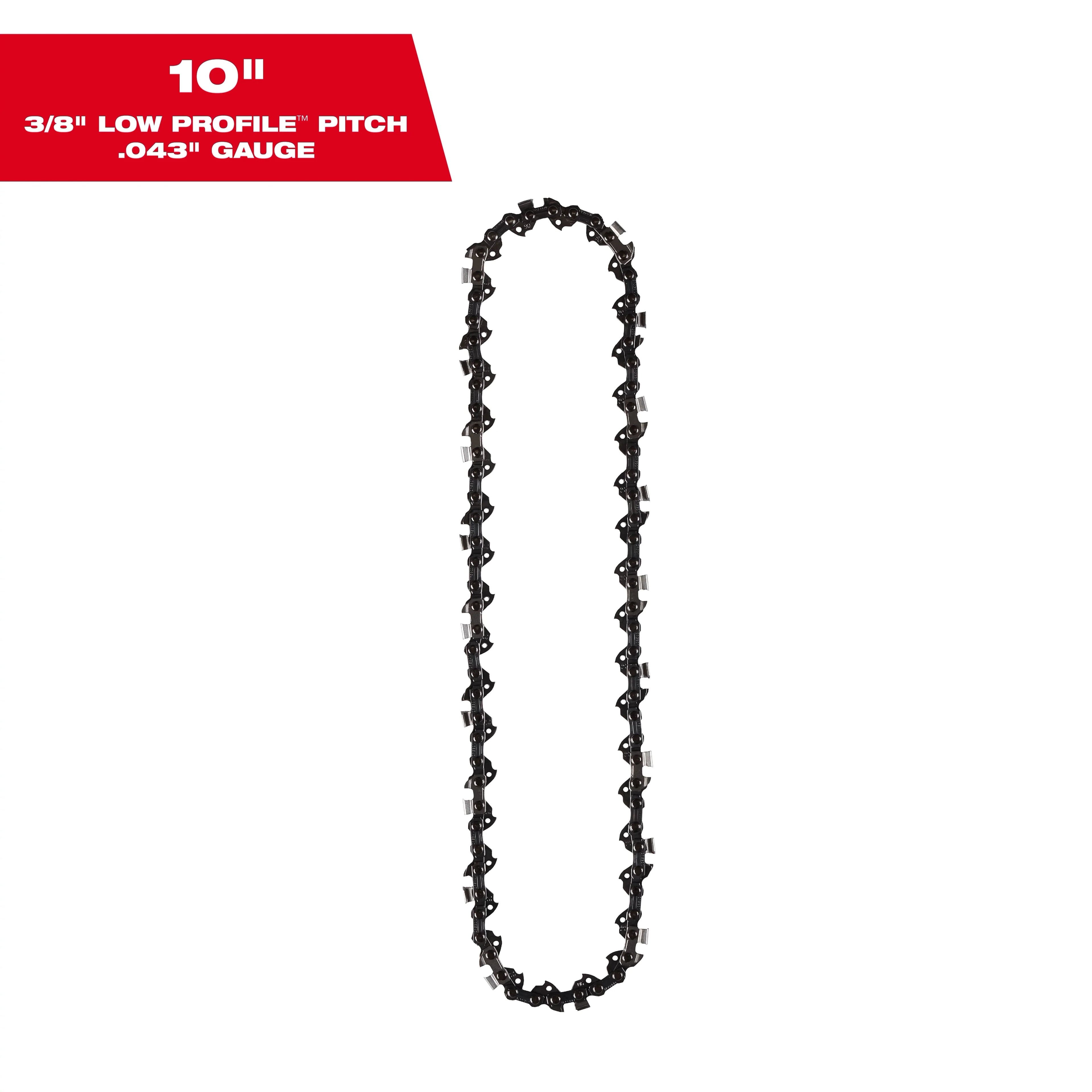 Milwaukee 49-16-2723 10" 3/8" LOW PROFILE™ Pitch .043" Gauge Saw Chain(Open Box)