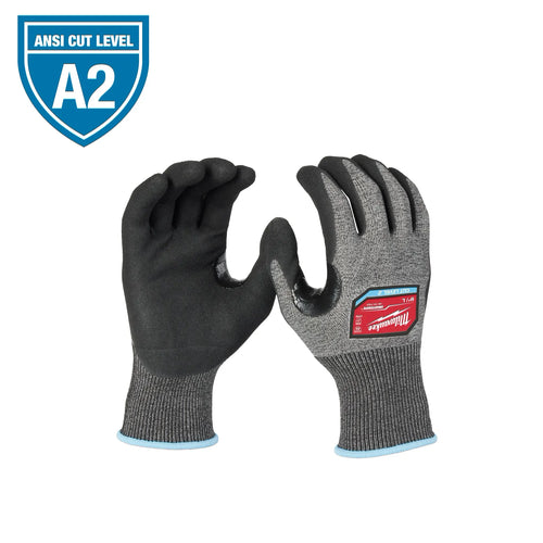 Milwaukee 12PC Cut Level 2 High-Dexterity Nitrile Dipped Gloves