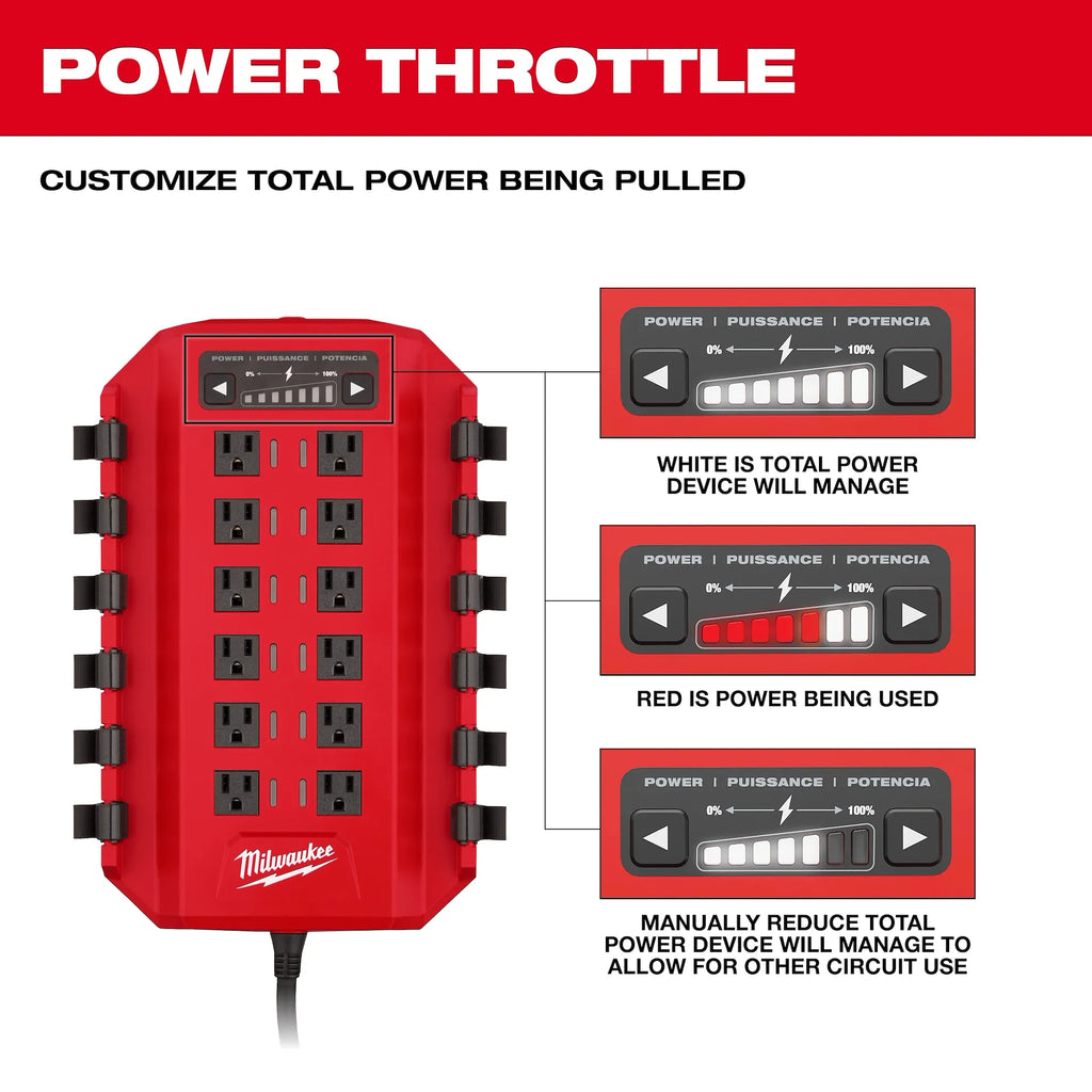 Milwaukee 3333-15A Power Manager -15 Amp Circuit (Open Box)