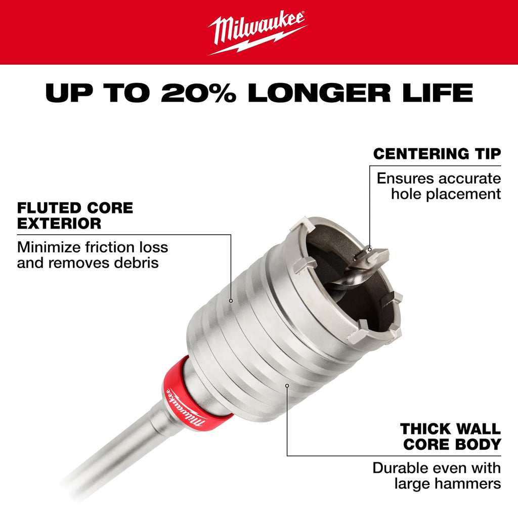 Milwaukee 48-20-5414 2-5/8 in. x 22 in. SDS-Max Core Bit