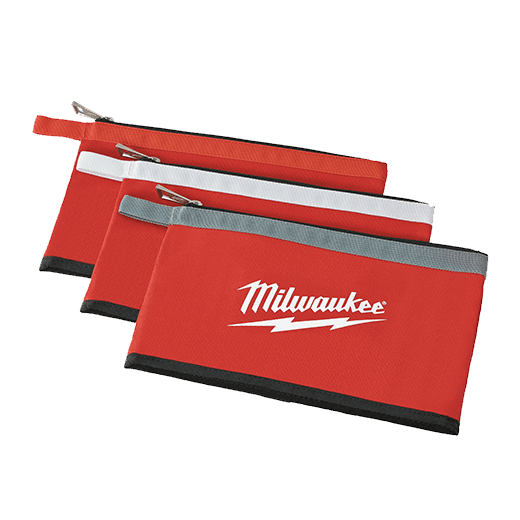Milwaukee 48-22-8193 3 Pk Zipper Pouches