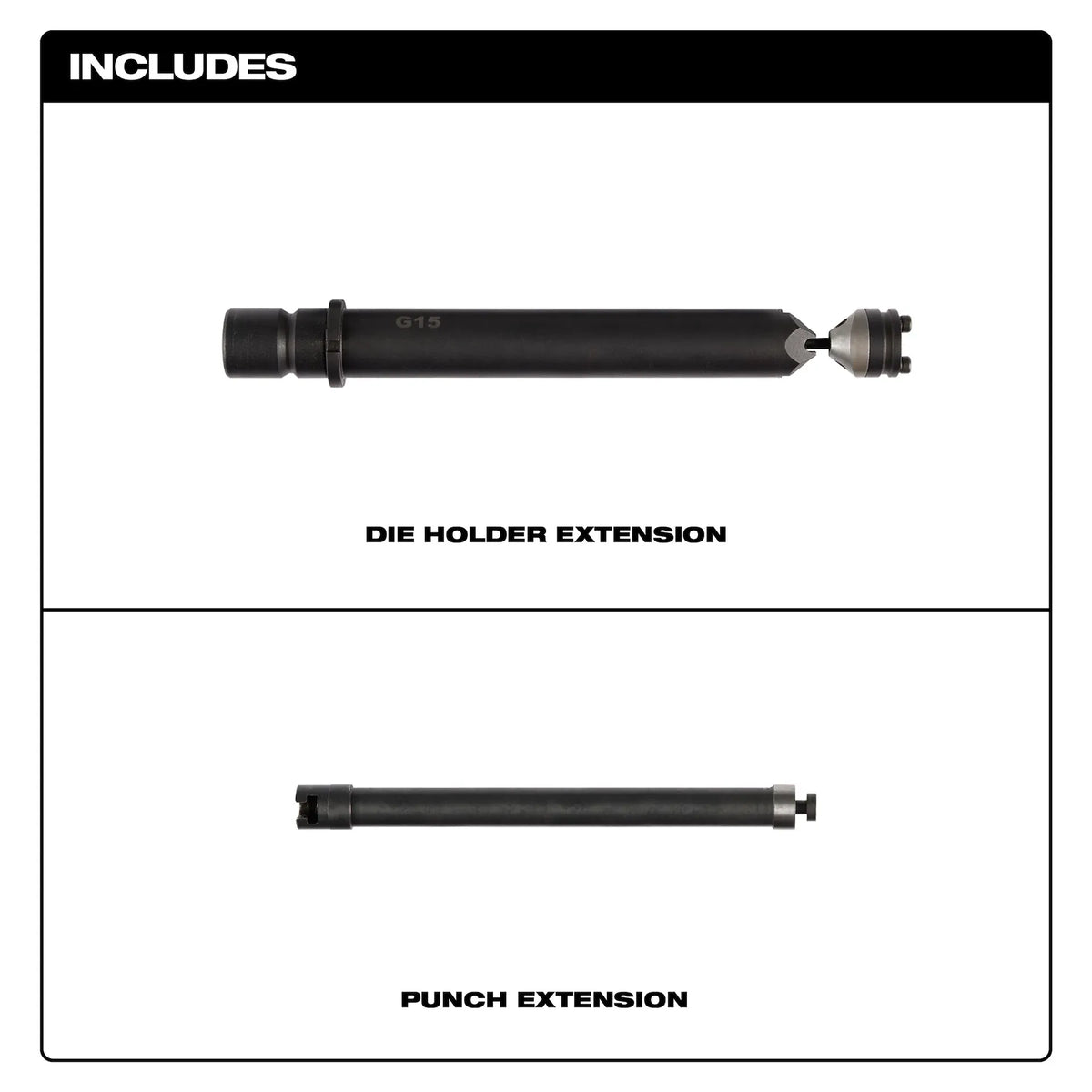 Milwaukee 49-72-0152 M12 FUEL 16-Gauge Nibbler Die Holder Extension