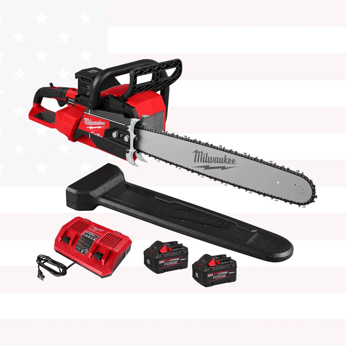 Milwaukee 2827-22 M18 FUEL 20" Dual Battery Chainsaw Kit