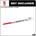 Milwaukee 48-00-1610 5PC SAWZALL Rough-In Blade