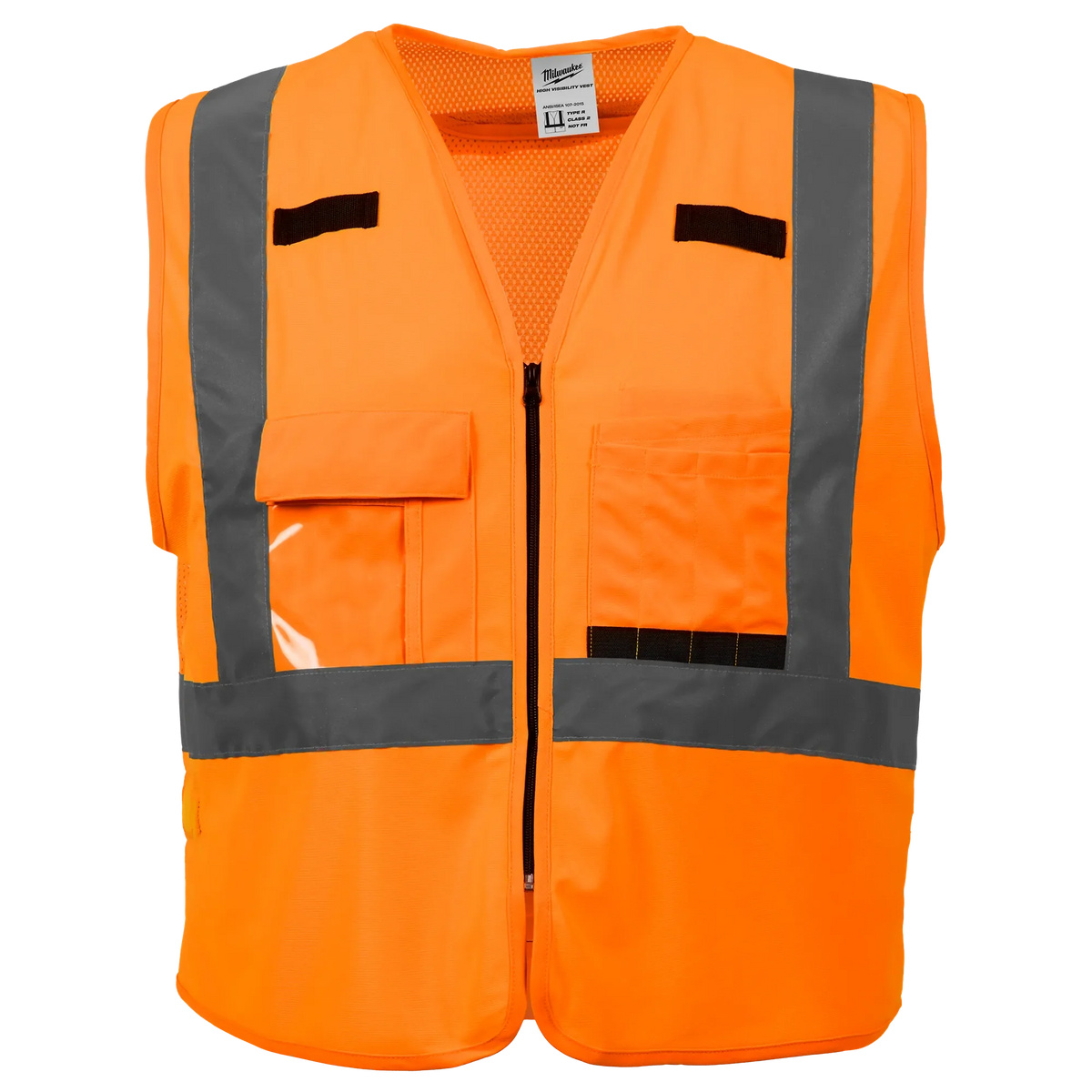 Milwaukee 48-73-5031 Class 2 High Visibility Orange Safety Vest - S/M