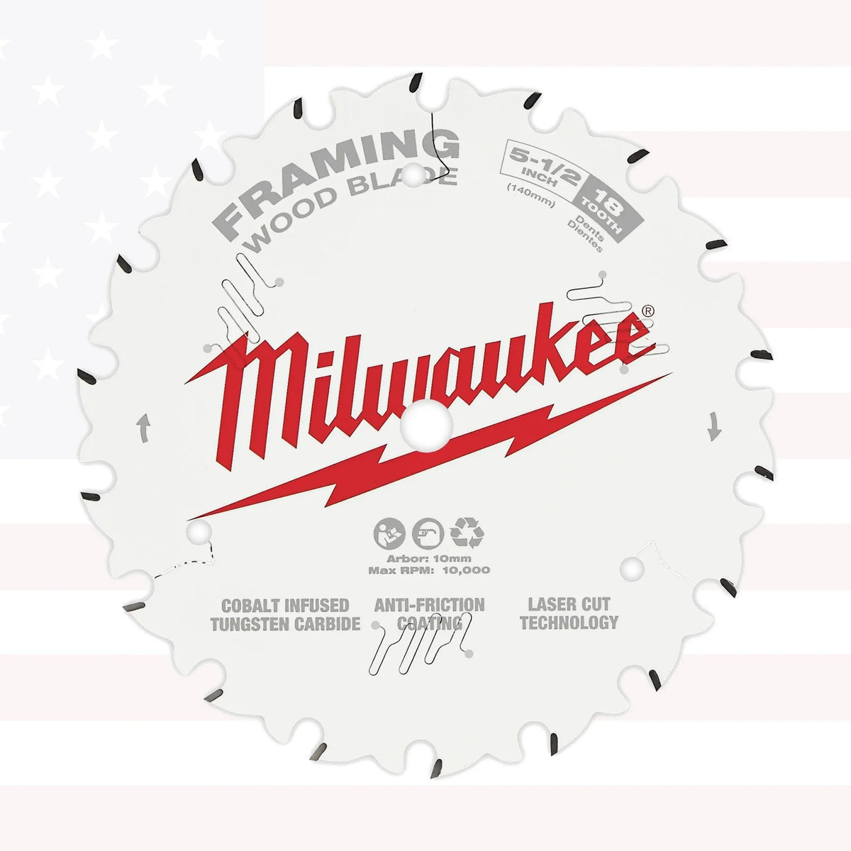 Milwaukee 48-40-0520 5-1/2" 18T Framing Circular Saw Blade