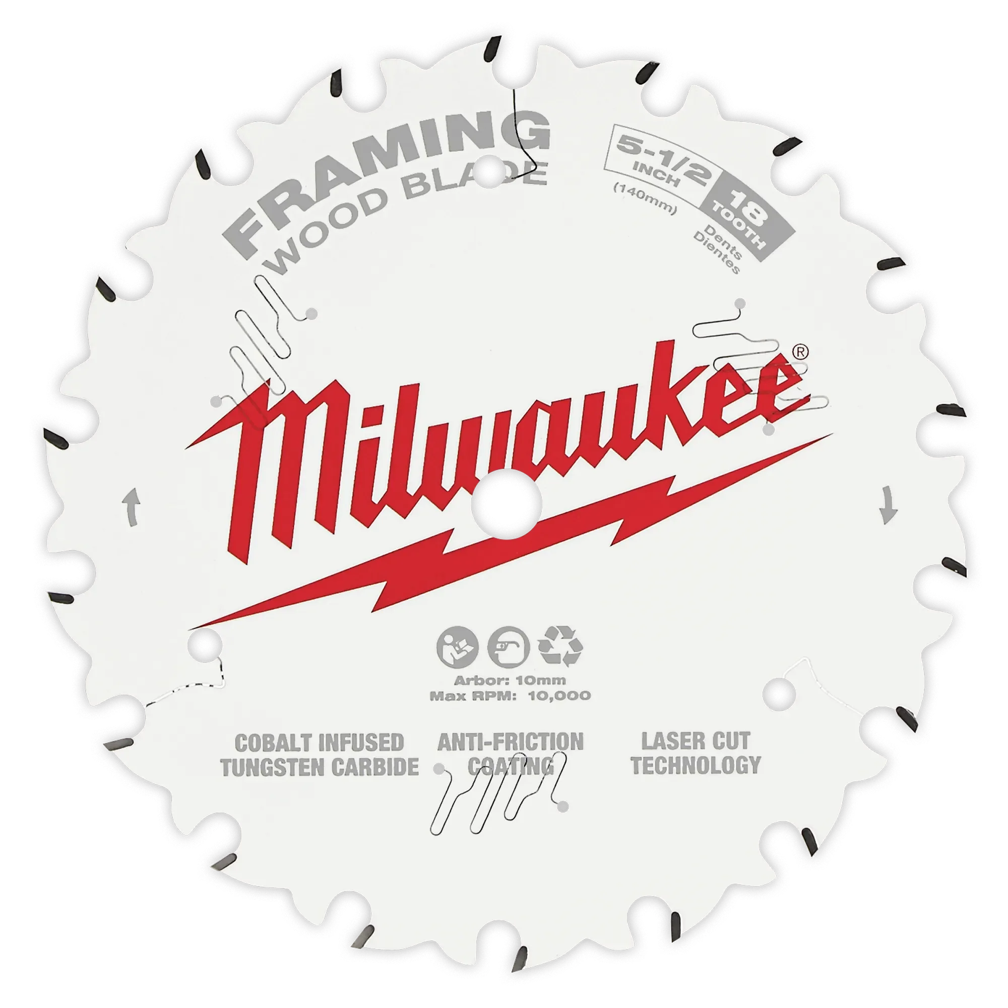 Milwaukee 48-40-0520 5-1/2" 18T Framing Circular Saw Blade