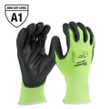 Milwaukee 48-73-8910 High Visibility Cut Level 1 Polyurethane Dipped Gloves - S