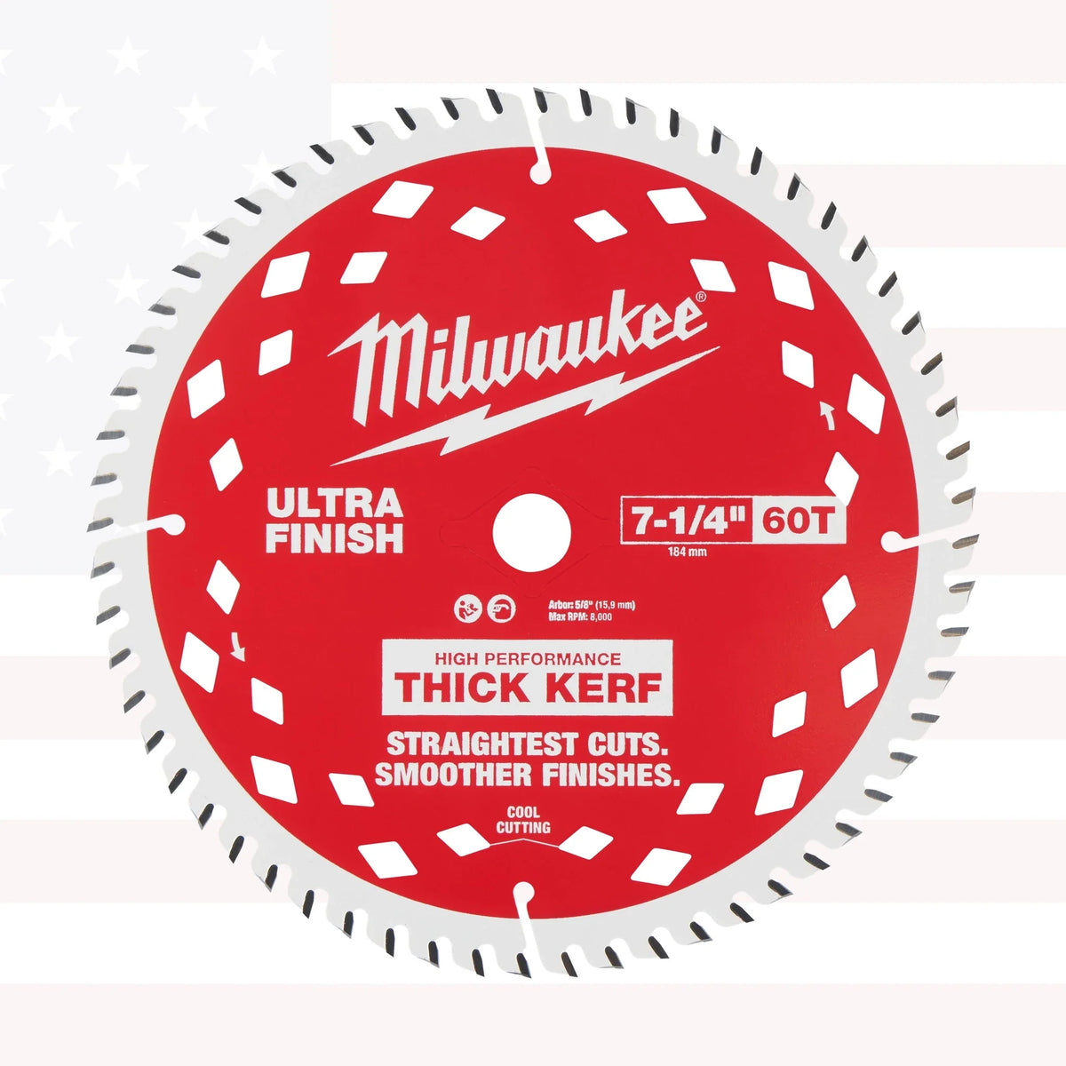 Milwaukee 48-40-0730 7-1/4" 60T Ultra Fine Finish Circular Saw Blade