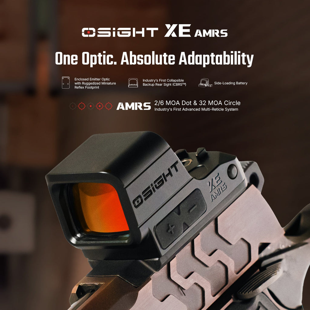 OSIGHT XE AMRS Enclosed Red Dot Sight w/ RMR & Side-Loading Battery