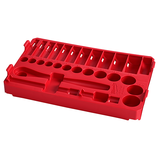 Milwaukee 48-22-9481T 28pc 3/8" Drive SAE Ratchet and Socket Tray
