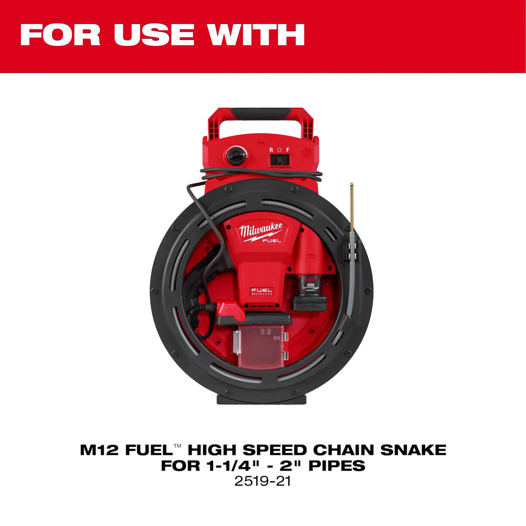 Milwaukee 48-53-2519 1/4 in. x 35 ft. Chain Snake Cable