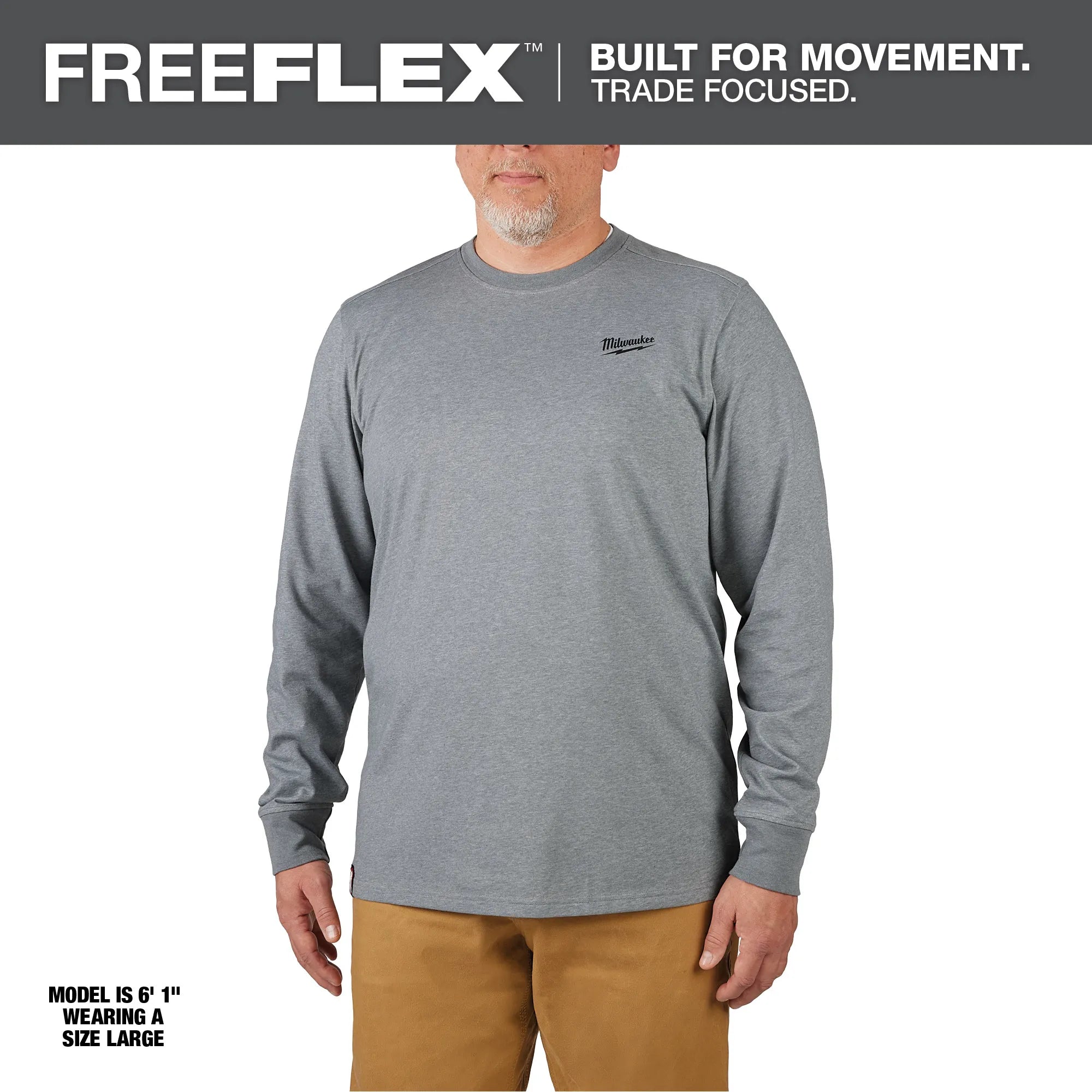 Milwaukee 604 FREEFLEX™ Hybrid Work Tee - Long Sleeve