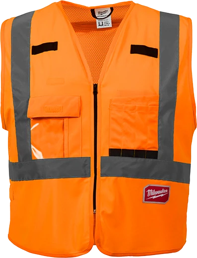 Milwaukee 48-73-5073 2XL/3XL - Class 2 High Visibility Orange Safety Vest