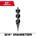 Milwaukee 48-13-8275 3/4 in. x 54 in. Cable Bit
