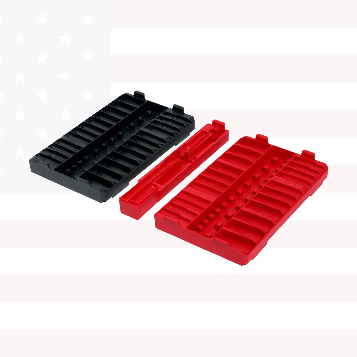 Milwaukee 48-22-9285T 3/8" Drive 6PT & 12PT Metric & SAE Ratchet & Socket Trays