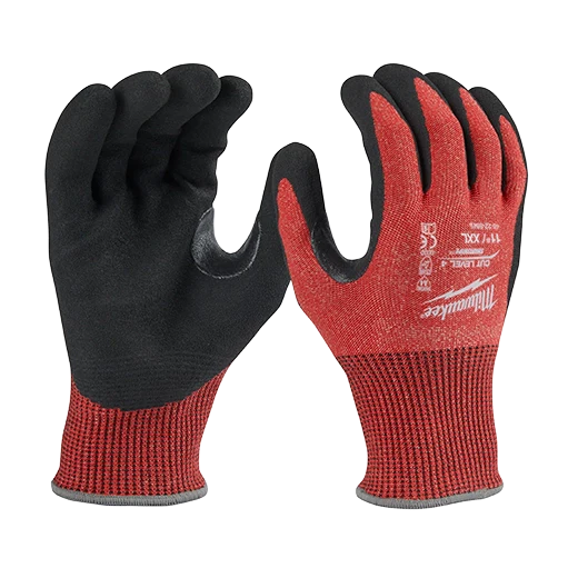 Milwaukee Cut Level 4 Nitrile Dipped Gloves (6 Pack)