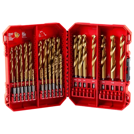 Milwaukee 48-89-4672 SHOCKWAVE Impact RED HELIX Titanium Drill Bit Set 29PC