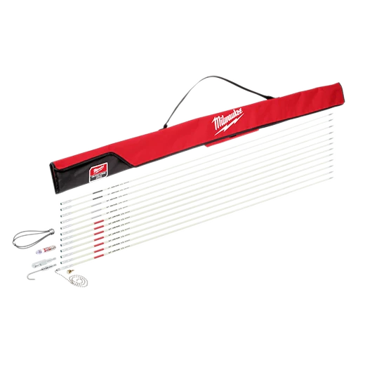 Milwaukee 48-22-4156 60' Fiberglass Fish Stick Low/Mid/High Kit w/ Accessories