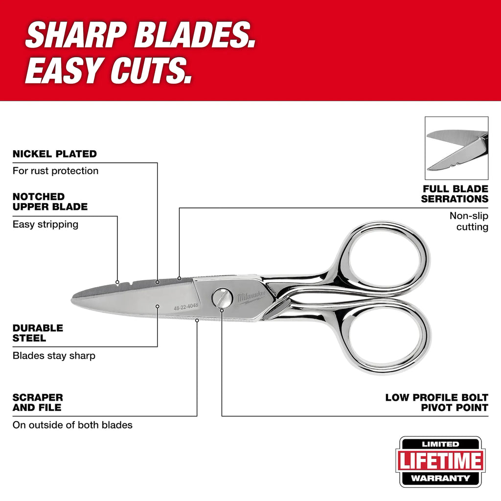 Milwaukee 48-22-4048 Electrician Scissors (Open Box)