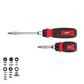 Milwaukee 48-22-2905 2pc 14in1 Ratcheting/8in1 Compact Screwdriver Set