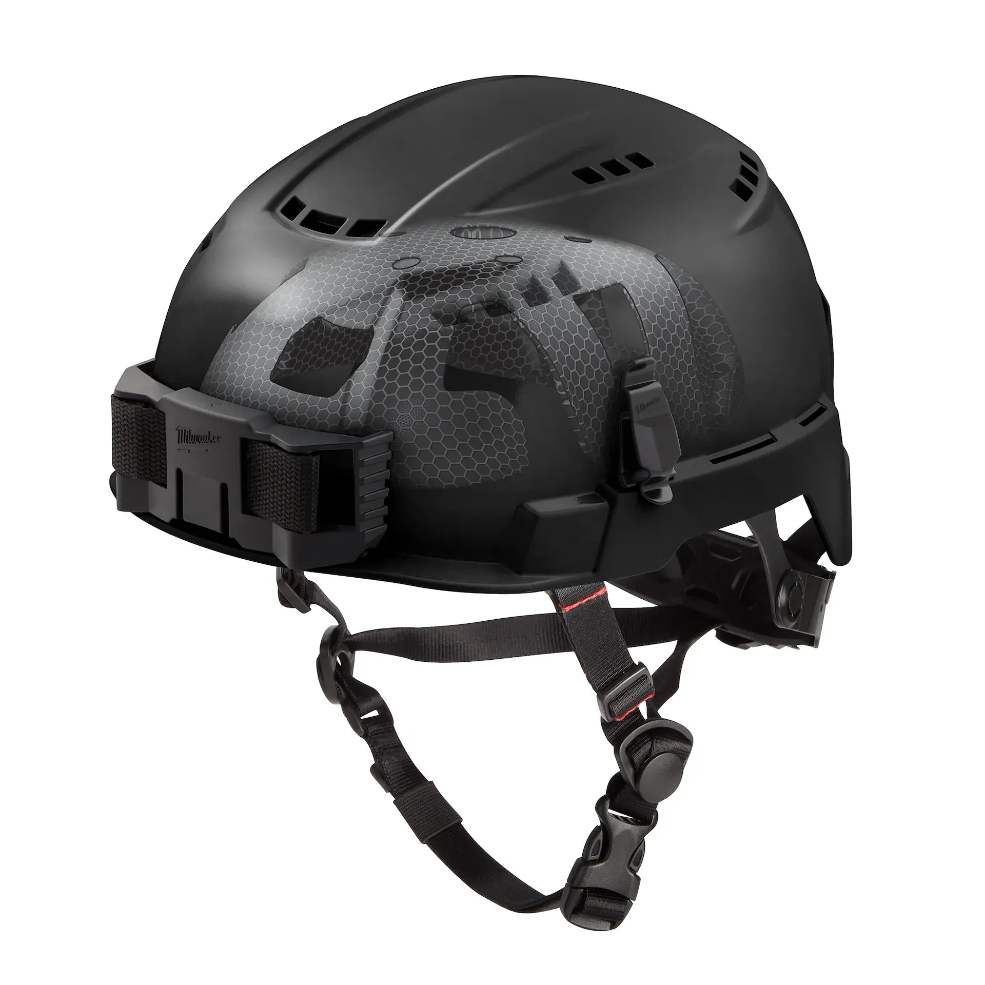 Milwaukee 48-73-1360 Black Vented Safety Helmet with IMPACT ARMOR - T2, CC