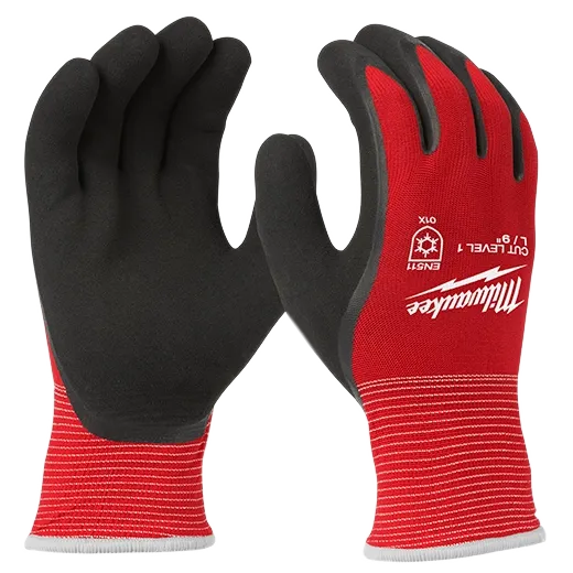 Milwaukee Cut Level 1 Winter Dipped Gloves
