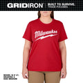 Milwaukee F453R Women's Red GRIDIRON Logo Tee