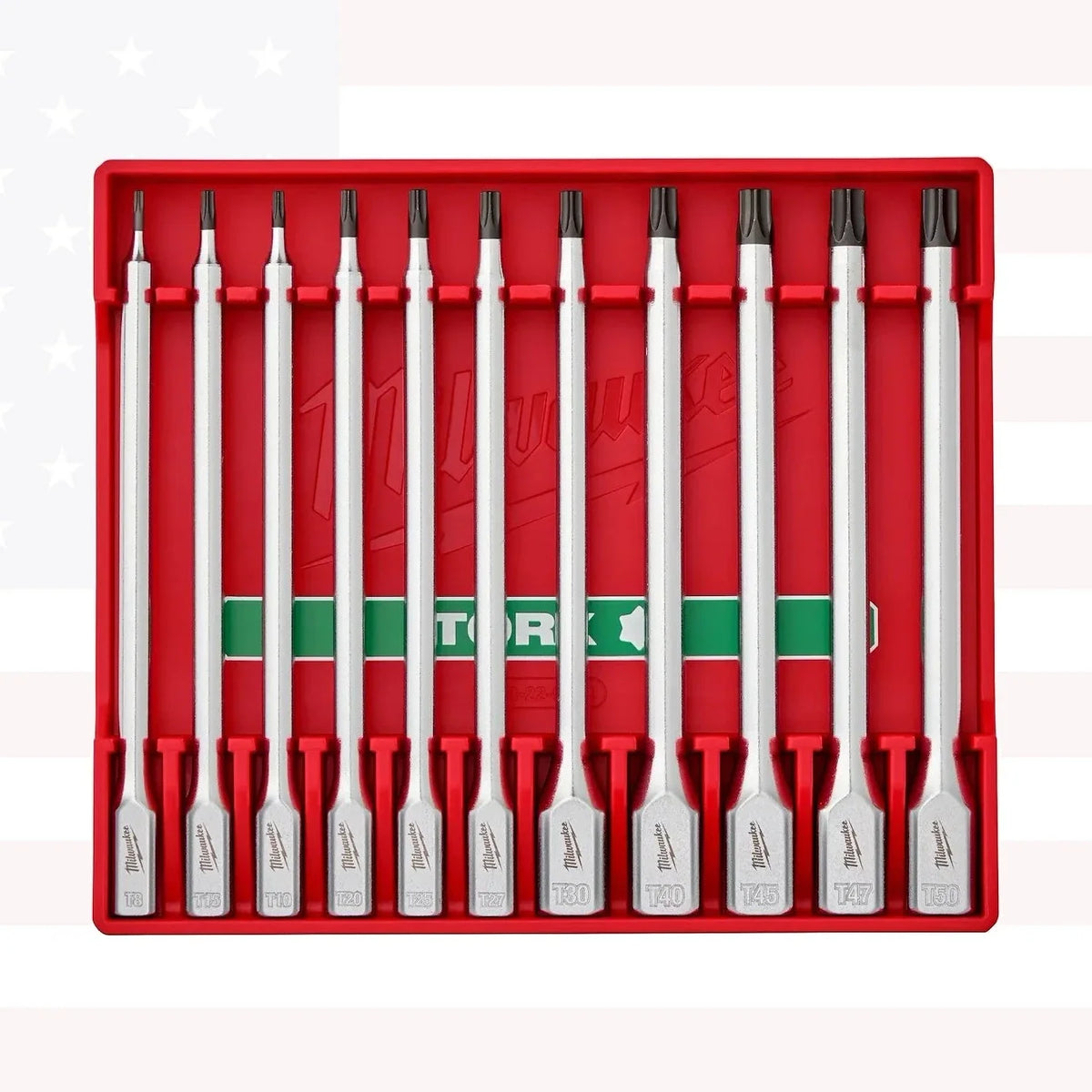 Milwaukee 48-22-9534 1/4 & 3/8 Long TORX Bit Socket Set 11-Piece