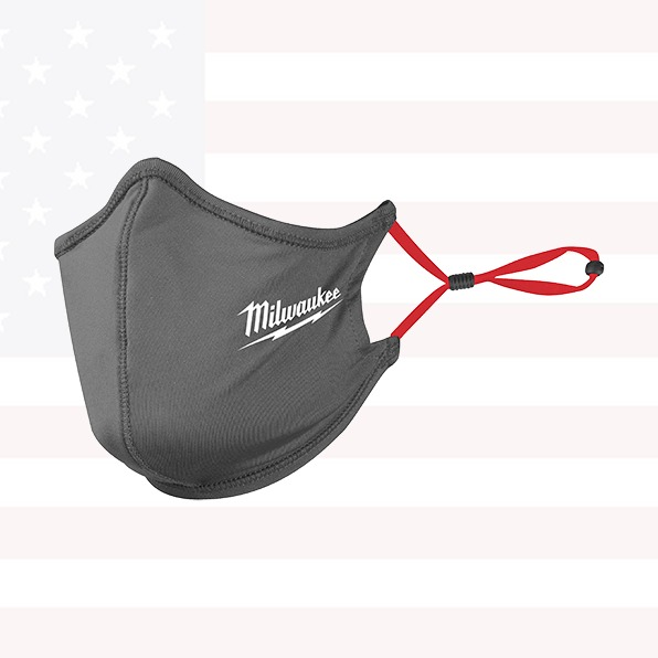 Milwaukee 48-73-4230 Gray 2-Layer Face Mask
