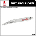 Milwaukee 48-00-5706 5PC The WRECKER Multi-Mat SAWZALL Blade 9" 7/11TPI