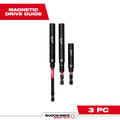 Milwaukee 48-32-4519 SHOCKWAVE Impact Alloy Steel Magnetic Drive Guide Set 3PC