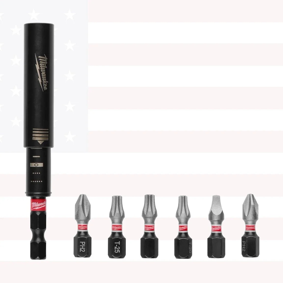 Milwaukee 48-32-4515 7PC SHOCKWAVE Impact Duty Magnetic Drive Guide Set