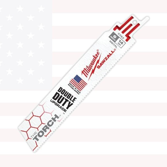 Milwaukee 48-00-8782 6" 14 TPI TORCH SAWZALL Blade for Medium Metal (25 PK)